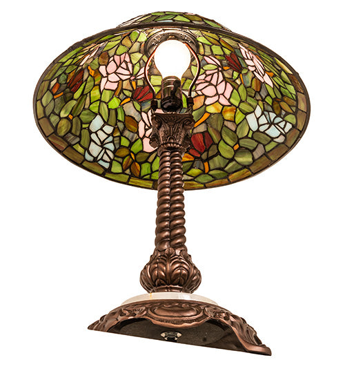 23" High Tiffany Rosebush Table Lamp