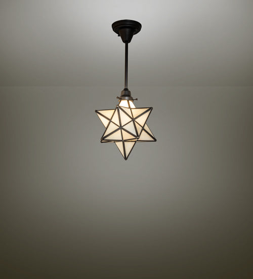 12" Wide Moravian Star Pendant