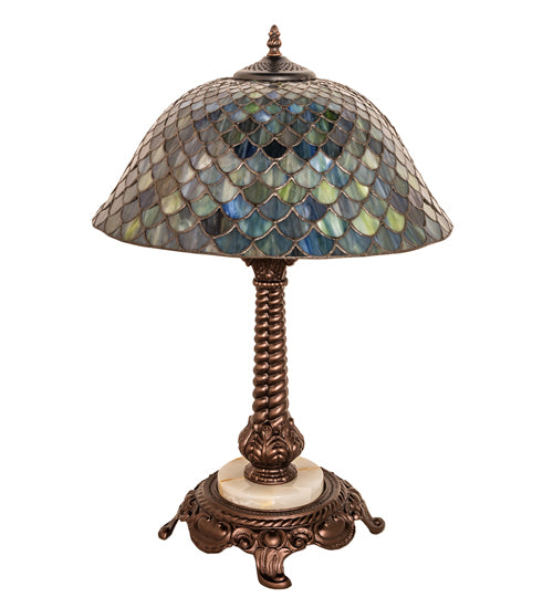 23" High Tiffany Fishscale Table Lamp