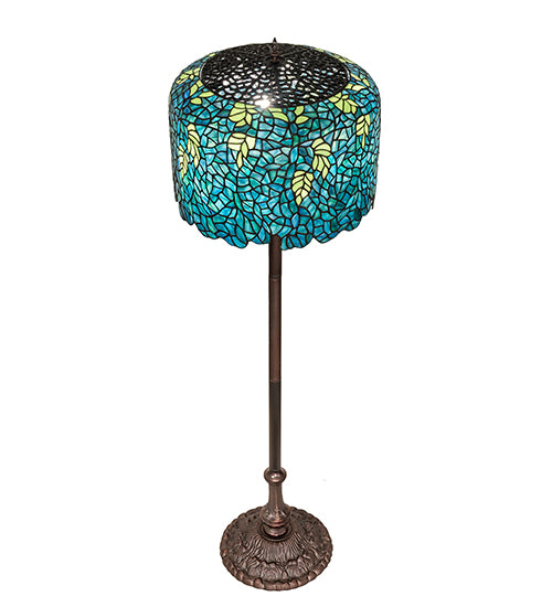 62" High Tiffany Wisteria Floor Lamp