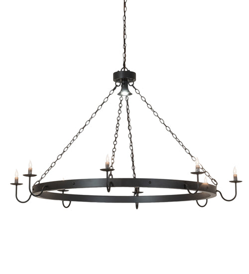 60" Wide Suffolk 8 Light Chandelier