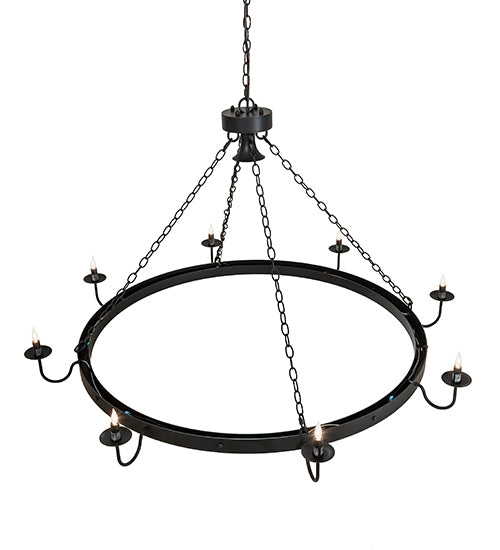 60" Wide Suffolk 8 Light Chandelier