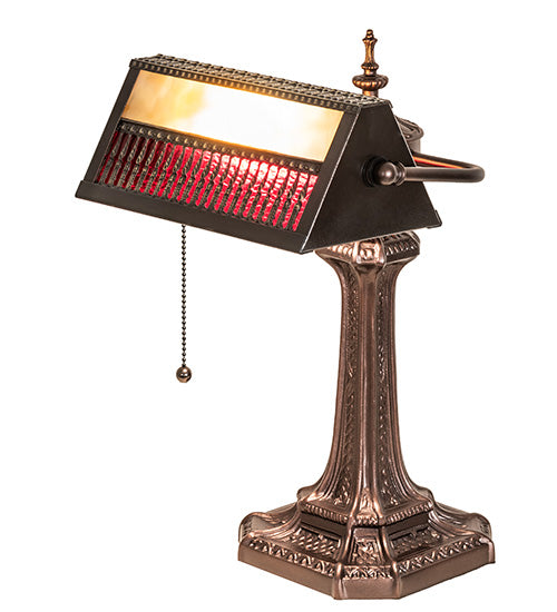 15.5" High Gothic Mission Banker'S Lamp