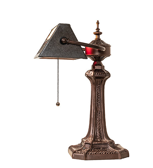 15.5" High Gothic Mission Banker'S Lamp