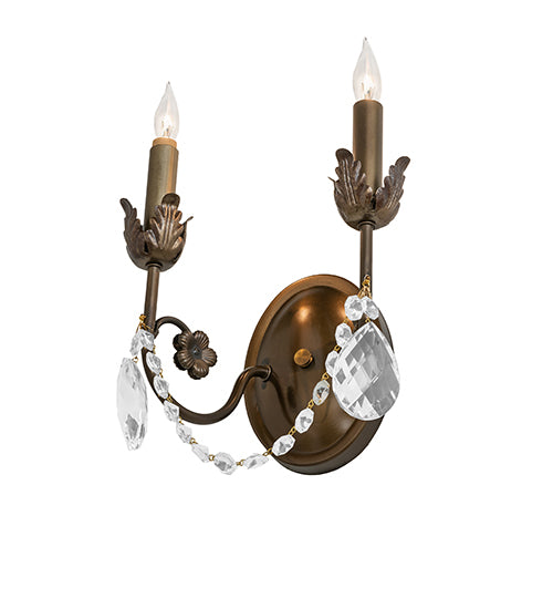 9.5" Wide Antonia 2 Light Wall Sconce