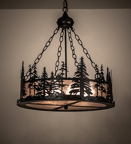 23" Wide Tall Pines Inverted Pendant