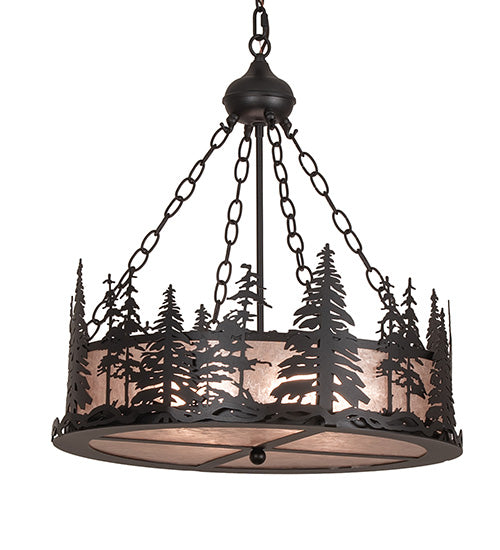 23" Wide Tall Pines Inverted Pendant