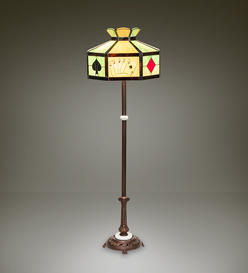 63" High Poker Face Floor Lamp