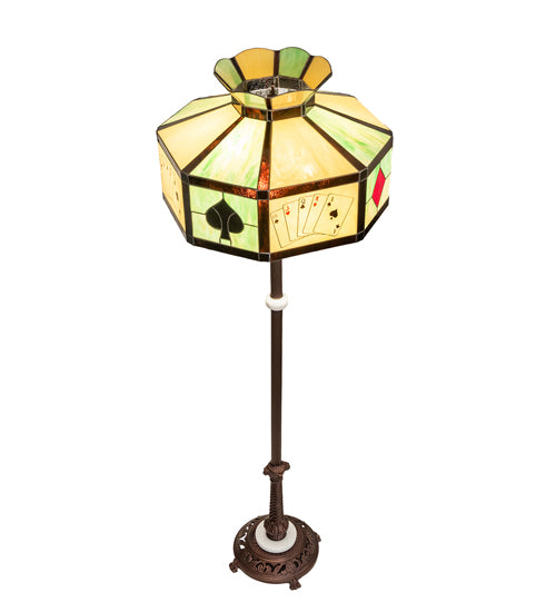 63" High Poker Face Floor Lamp