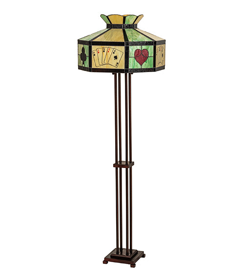 63.5" High Poker Face Floor Lamp