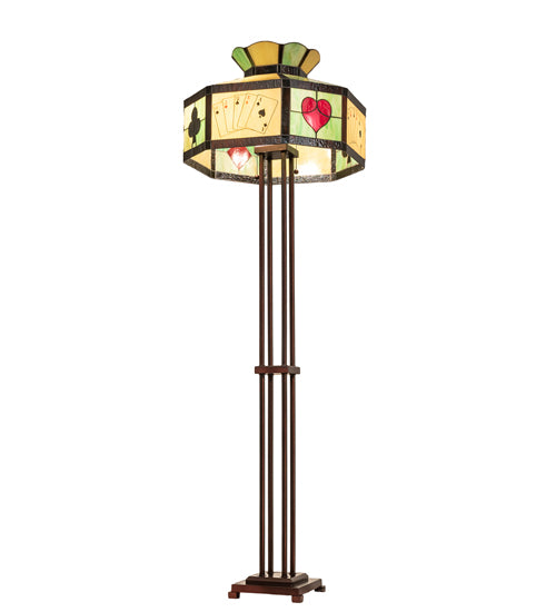 63.5" High Poker Face Floor Lamp