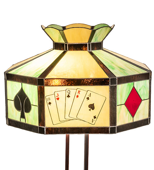 63.5" High Poker Face Floor Lamp