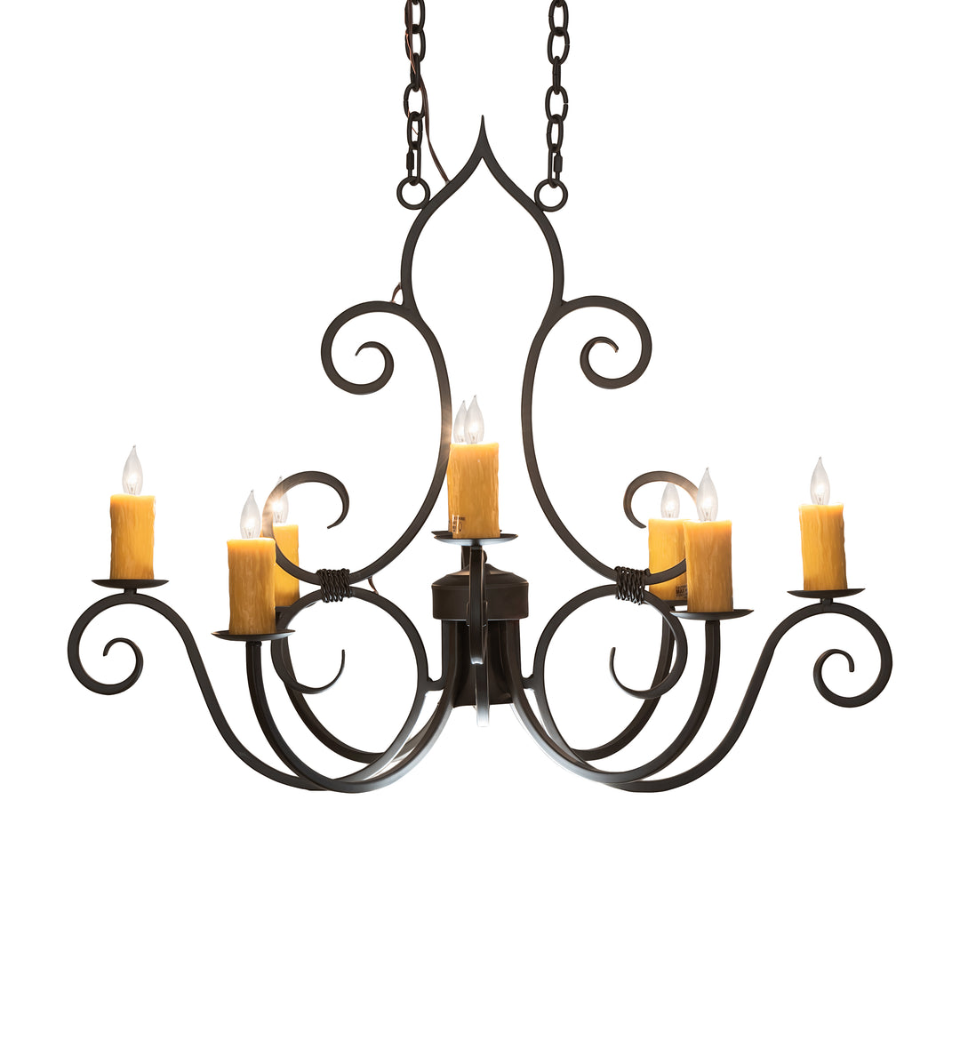 36" Long Clifton 8 Light Chandelier