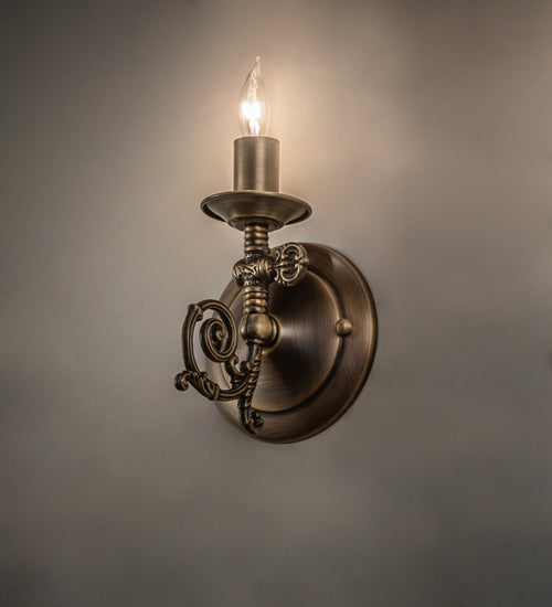 4.5" Wide Gas Reproduction Wall Sconce