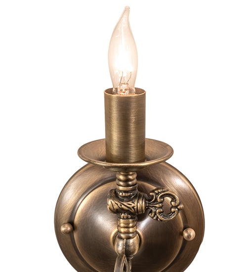 4.5" Wide Gas Reproduction Wall Sconce