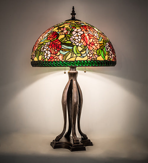 33" High Romance Rose Table Lamp