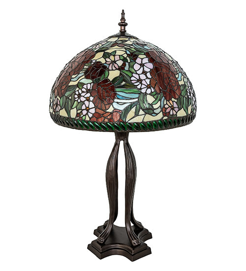 33" High Romance Rose Table Lamp