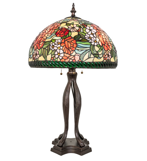 33" High Romance Rose Table Lamp