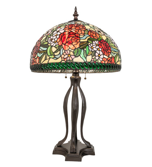 33" High Romance Rose Table Lamp