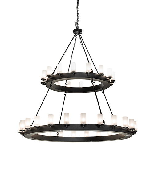 72" Wide Noziroh Ring 40 Light Two Tier Chandelier