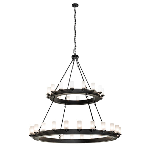 72" Wide Noziroh Ring 40 Light Two Tier Chandelier