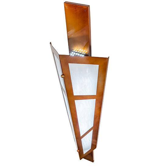 20" Wide Deep Polaris Wall Sconce