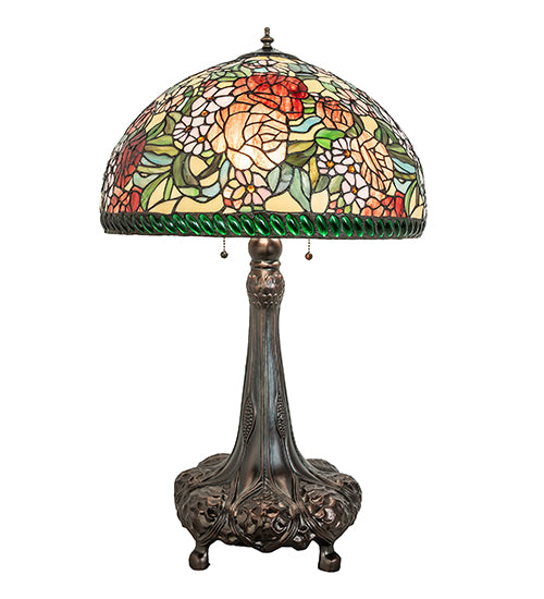 31" High Romance Rose Table Lamp