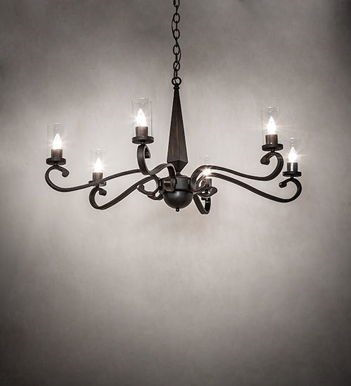 42" Wide Muirfield 6 Light Chandelier