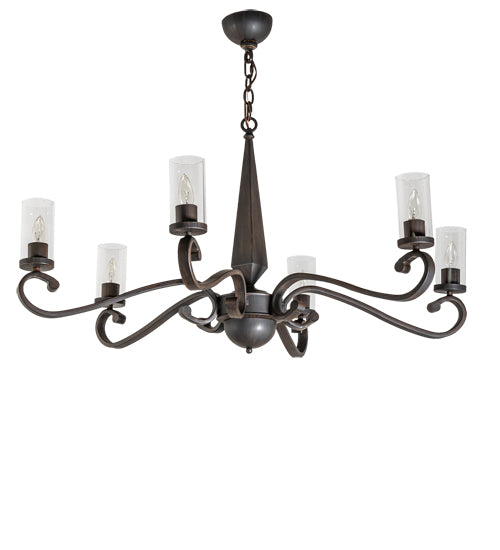 42" Wide Muirfield 6 Light Chandelier