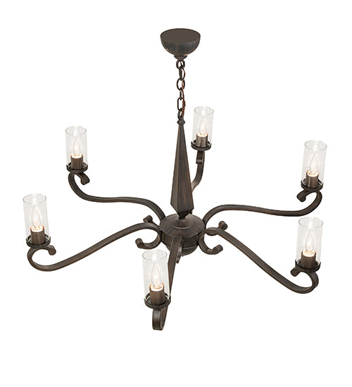 42" Wide Muirfield 6 Light Chandelier