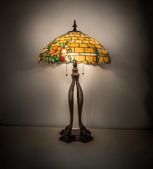 33" High Duffner & Kimberly Hollyhock Table Lamp