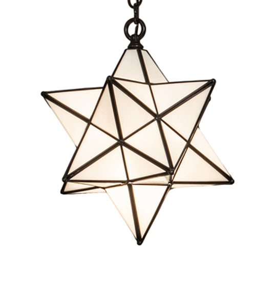 12" Wide Moravian Star Pendant