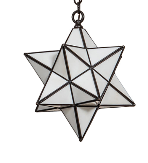 12" Wide Moravian Star Pendant