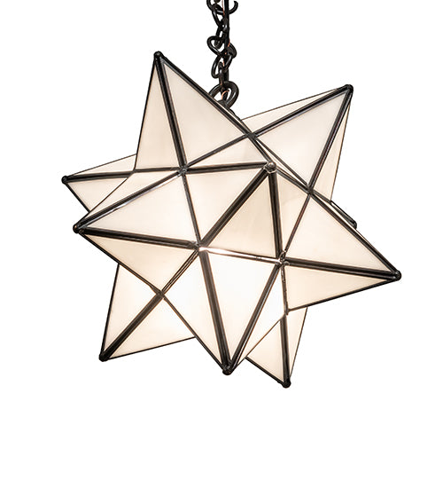 12" Wide Moravian Star Pendant