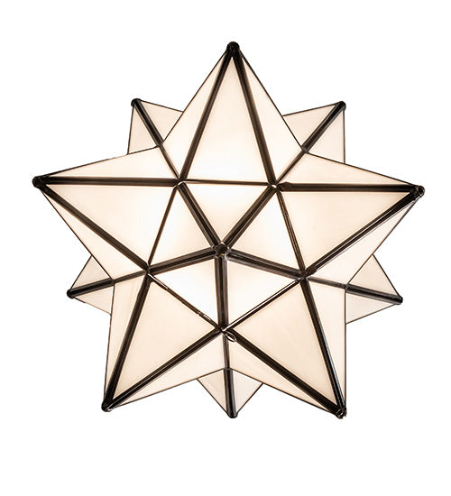 12" Wide Moravian Star Pendant