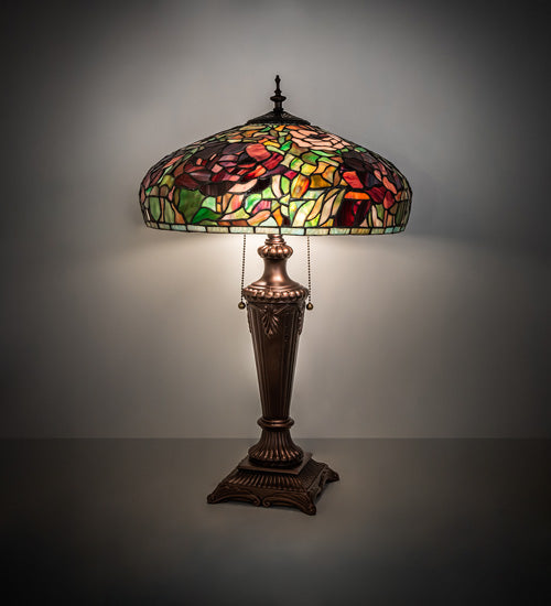 26" High Tiffany Peony Table Lamp