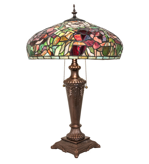 26" High Tiffany Peony Table Lamp