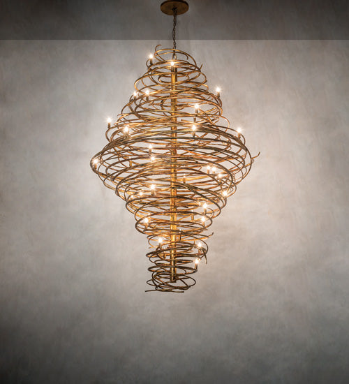 60" Wide Cyclone 36 Light Chandelier