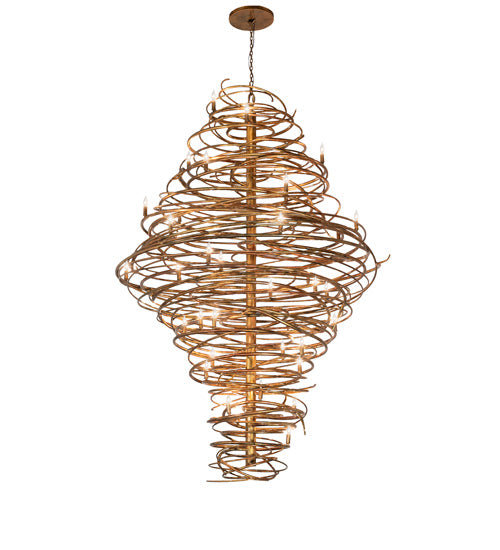 60" Wide Cyclone 36 Light Chandelier