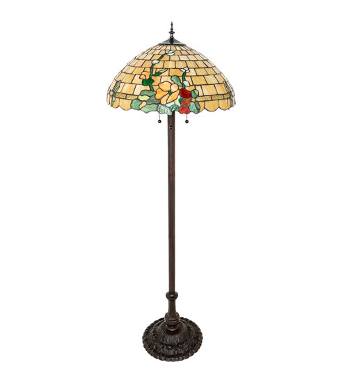 62" High Duffner & Kimberly Hollyhock Floor Lamp