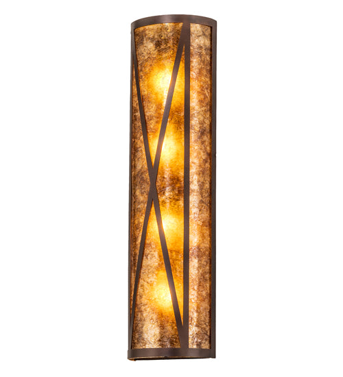 8" Wide Saltire Craftsman Wall Sconce