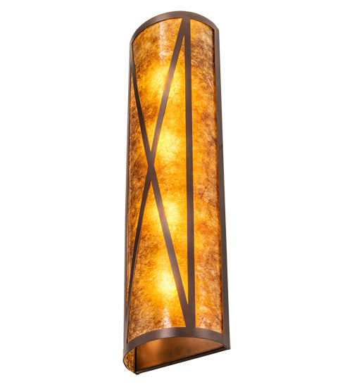 8" Wide Saltire Craftsman Wall Sconce