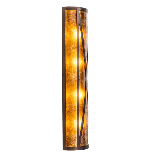 8" Wide Saltire Craftsman Wall Sconce