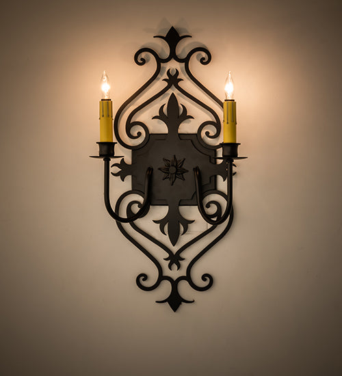 11" Wide Louisa 2 Light Wall Sconce