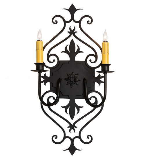 11" Wide Louisa 2 Light Wall Sconce