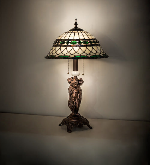 28" High Tiffany Roman Table Lamp