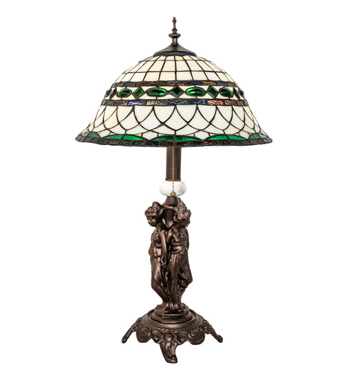 28" High Tiffany Roman Table Lamp