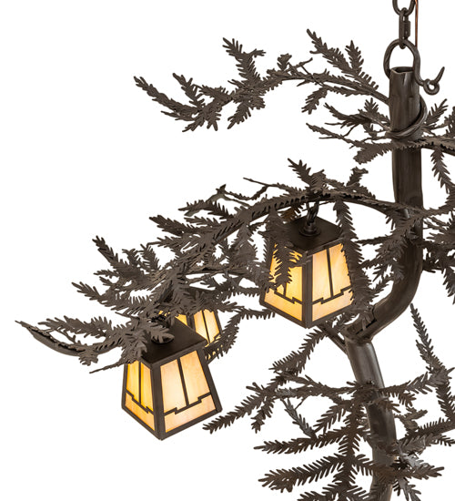 45" Wide Pine Branch Valley View 6 Light Chandelier