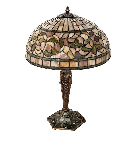 23" High Tiffany Turning Leaf Table Lamp