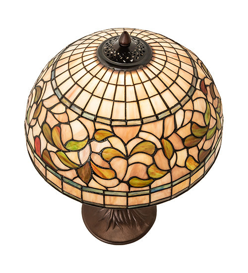 23" High Tiffany Turning Leaf Table Lamp